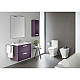 Заказать Тумба с раковиной фиолетовый 60 см Roca The Gap ZRU9302742 + 327472000 в магазине сантехники Santeh-Crystal.ru