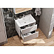 Купить Комплект мебели бетон/белый матовый 60 см Roca Ronda ZRU9303002 + 327472000 + ZRU9303007 в магазине сантехники Santeh-Crystal.ru