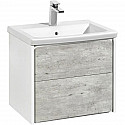 Тумба с раковиной бетон/белый матовый 60 см Roca Ronda ZRU9303002 + 327472000 Тумба с раковиной бетон/белый матовый 60 см Roca Ronda ZRU9303002 + 327472000