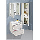 Заказать Тумба с раковиной бетон/белый матовый 60 см Roca Ronda ZRU9303002 + 327472000 в магазине сантехники Santeh-Crystal.ru