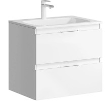 Тумба с раковиной белый глянец 60,8 см Aqwella 5 Stars Accent ACC0106W + Mal.06.04.D