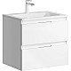 Купить Тумба с раковиной белый глянец 60,8 см Aqwella 5 Stars Accent ACC0106W + Mal.06.04.D в магазине сантехники Santeh-Crystal.ru