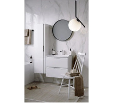 Комплект мебели белый глянец 60,8 см Aqwella 5 Stars Accent ACC0106W + Mal.06.04.D + RM0206BLK