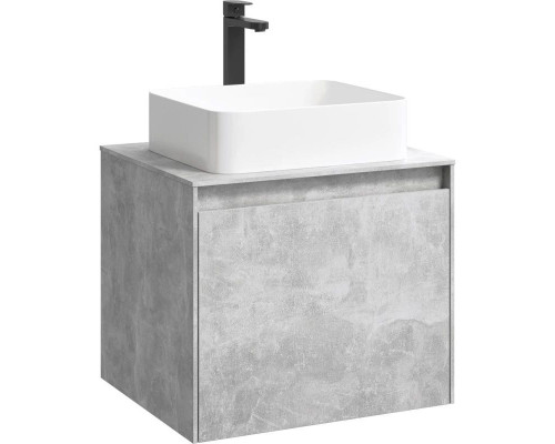 Заказать Тумба с раковиной бетон светлый 61 см Aqwella 5 Stars Mobi MOB0106BS + MOB0706BS + 641945 в магазине сантехники Santeh-Crystal.ru