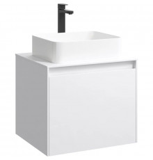 Тумба с раковиной белый глянец 61 см Aqwella 5 Stars Mobi MOB0106W + MOB0706W + 641945