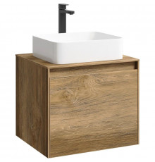 Тумба с раковиной дуб балтийский 61 см Aqwella 5 Stars Mobi MOB0106DB + MOB0706DB + 641945