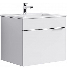 Тумба с раковиной белый глянец 61 см Aqwella Brig Br.01.06/1/W + 27181