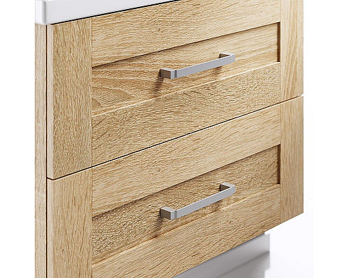 Купить Тумба с раковиной дуб сонома 60,5 см Aqwella Foster FOS01062DS + 4640021060773 в магазине сантехники Santeh-Crystal.ru