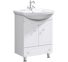 Тумба с раковиной белый глянец 65,5 см Aqwella Franchesca FR0106 + 4640021062296