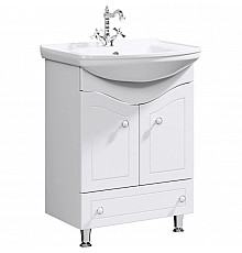 Тумба с раковиной белый глянец 65,5 см Aqwella Franchesca FR0106 + 4640021062296