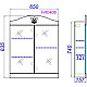 Заказать Комплект мебели белый глянец 65,5 см Aqwella Franchesca FR0106 + 4640021062296 + FR0406 в магазине сантехники Santeh-Crystal.ru