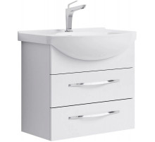 Тумба с раковиной белый глянец 66 см Aqwella Allegro Agr.01.06/2 + 4620008192475