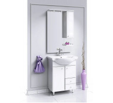 Комплект мебели белый глянец 65,5 см Aqwella Barcelona Lux BA0106K + 4640021062296 + Ba.02.06