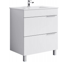 Тумба с раковиной белый глянец 76,5 см Aqwella Brig Br.01.07/2/W + 4640021062210