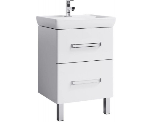 Заказать Тумба с раковиной белый глянец 60 см Aqwella Neo Neo.01.06 + 1.WH30.2.082 в магазине сантехники Santeh-Crystal.ru