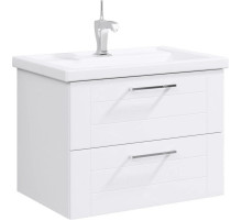 Тумба с раковиной белый глянец 70,5 см Aqwella Manchester MAN01072 + 4620008197746