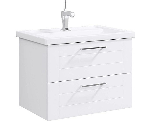 Заказать Тумба с раковиной белый глянец 70,5 см Aqwella Manchester MAN01072 + 4620008197746 в магазине сантехники Santeh-Crystal.ru