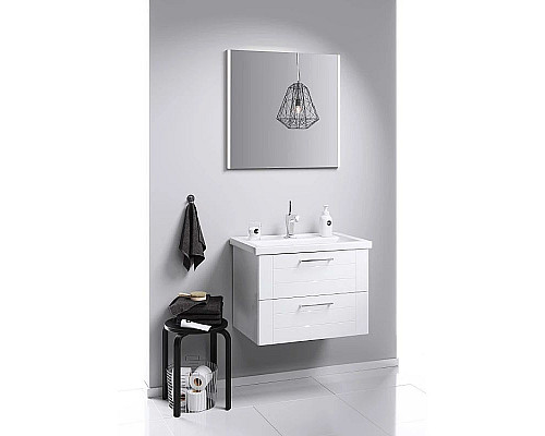 Заказать Тумба с раковиной белый глянец 70,5 см Aqwella Manchester MAN01072 + 4620008197746 в магазине сантехники Santeh-Crystal.ru