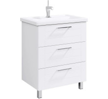 Тумба с раковиной белый глянец 70,5 см Aqwella Manchester MAN01073 + 4620008197746