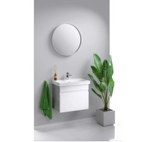 Комплект мебели белый глянец/бетон светлый 60 см Aqwella Smart SRT0106BS + UMMOD60SL/1 + RM0206W