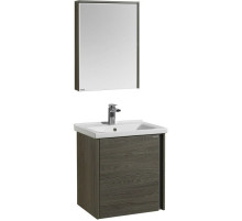 Комплект мебели грецкий орех 60 см Акватон Стоун 1A231401SXC80 + 1WH302421 + 1A231502SXC80