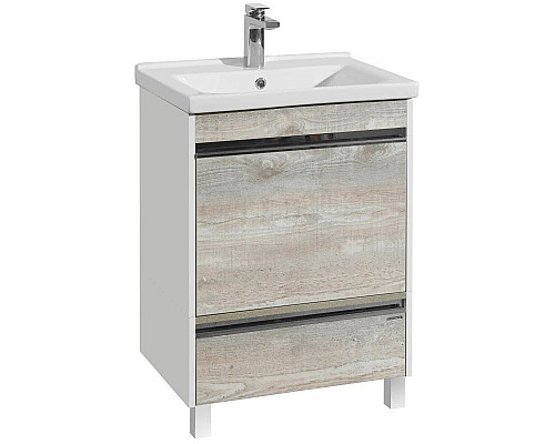 Santeh-Crystal.ru: Комплект мебели белый глянец/бетон пайн 60 см Акватон Капри 1A230101KPDA0 + 1WH302421 + 1A230302KPDA0 Приобрести Комплект мебели белый глянец/бетон пайн 60 см Акватон Капри 1A230101KPDA0 + 1WH302421 + 1A230302KPDA0 в магазине сантехники Santeh-Crystal.ru
