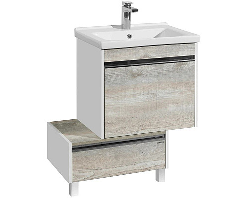 Santeh-Crystal.ru: Комплект мебели белый глянец/бетон пайн 60 см Акватон Капри 1A230101KPDA0 + 1WH302421 + 1A230302KPDA0 Приобрести Комплект мебели белый глянец/бетон пайн 60 см Акватон Капри 1A230101KPDA0 + 1WH302421 + 1A230302KPDA0 в магазине сантехники Santeh-Crystal.ru