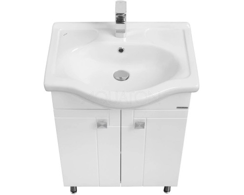 Купить Комплект мебели белый глянец 60,5 см Акватон Фиджи 1A179601FG010 + 1WH110268 + 1A179502FG010 в магазине сантехники Santeh-Crystal.ru