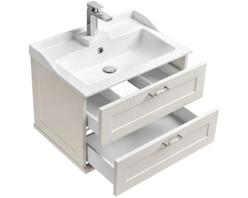 Заказать Комплект мебели дуб белый 65,3 см Акватон Леон 1A187001LBPS0 + 1A708731FB010 + 1A187102LBPS0 в магазине сантехники Santeh-Crystal.ru