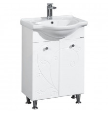 Тумба с раковиной белый глянец 60,5 см Акватон Лиана 1A1631K0LL010