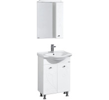 Комплект мебели белый глянец 66 см Акватон Лиана 1A165701LL010 + 1WH109651 + 1A166202LL01R