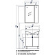 Заказать Комплект мебели белый глянец 66 см Акватон Лиана 1A165801LL010 + 1WH109651 + 1A166202LL01R в магазине сантехники Santeh-Crystal.ru