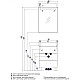 Приобрести Комплект мебели белый 60 см Акватон Америна 1A168901AM010 + 1WH302082 + 1A135302AM01R в магазине сантехники Santeh-Crystal.ru