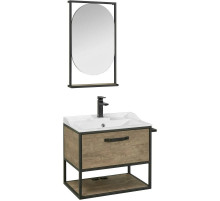 Комплект мебели дуб кантри/черный 65,3 см Акватон Лофт Фабрик 1A242301LTDY0 + 1A708731FB010 + 1A242502LTDY0