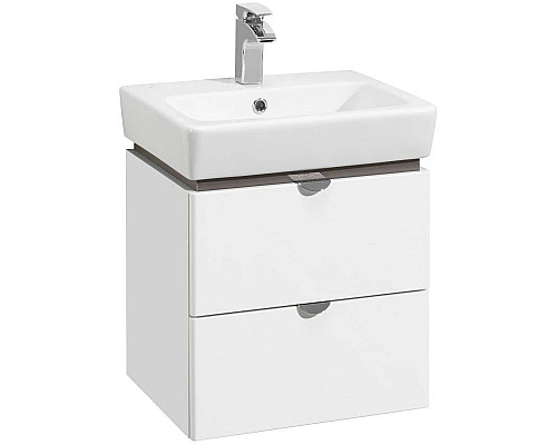 Заказать Комплект мебели белый глянец/серый кашемир 60 см Акватон Скай 1A238201SY010 + 1WH302186 + 1A238402SY010 в магазине сантехники Santeh-Crystal.ru