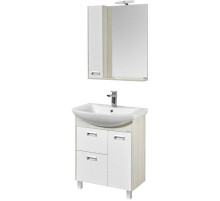 Комплект мебели белый глянец/дуб сомерсет 71,5 см Акватон Бекка 1A208701BAC20 + 1WH207776 + 1A214702BAC20