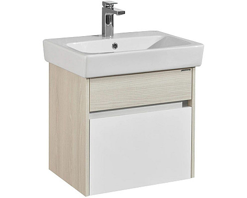 Заказать Комплект мебели белый глянец/ясень фабрик 60 см Акватон Верди 1A206701VDAV0 + 1WH302186 + 1A206902VDAV0 в магазине сантехники Santeh-Crystal.ru