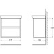Приобрести Тумба Pino Bianco 57,2 см BelBagno Neon NEON-600-2C-SO-PB в магазине сантехники Santeh-Crystal.ru