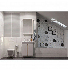 Комплект мебели дуб верона/белый глянец 60 см Акватон Кантри 1A257401AHB20 + 1WH302186 + 1A257702AHB20