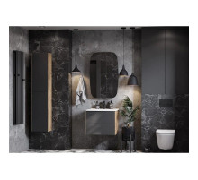 Комплект мебели графит софт/дуб веллингтон 60 см Акватон Сохо 1A258001AJA00 + 1WH501606 + 1A258302AJA0L