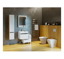 Комплект мебели белый глянец 60 см Акватон Капри 1A230101KP010 + 1WH302421 + 1A230302KP010