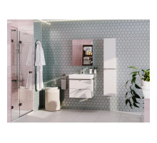 Комплект мебели белый глянец/серый кашемир 60 см Акватон Скай 1A238201SY010 + 1WH302186 + 1A238402SY010