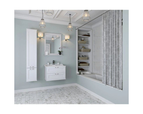 Заказать Комплект мебели дуб белый 65,3 см Акватон Леон 1A187001LBPS0 + 1A708731FB010 + 1A187102LBPS0 в магазине сантехники Santeh-Crystal.ru