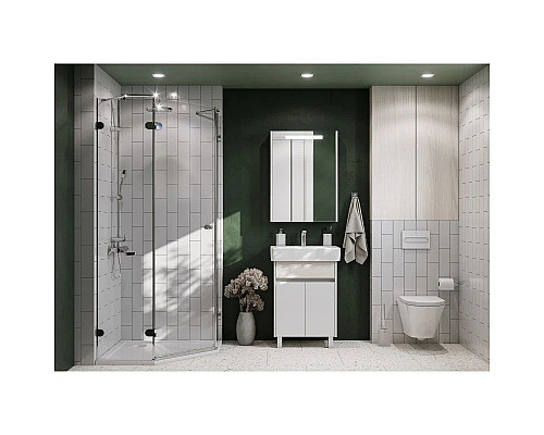 Заказать Комплект мебели белый глянец/ясень фабрик 60 см Акватон Верди 1A207701VDAV0 + 1WH302186 + 1A206902VDAV0 в магазине сантехники Santeh-Crystal.ru