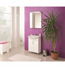 Комплект мебели белый глянец 61 см Акватон Онда 1A122801ON010 + 1WH110195 + 1A009802ON01L