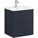 Тумба с раковиной темно-синий матовый 60,5 см Vitra Root Groove 69420 Тумба с раковиной темно-синий матовый 60,5 см Vitra Root Groove 69420