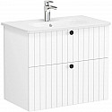Тумба с раковиной белый матовый 80,5 см Vitra Root Groove 69436 Тумба с раковиной белый матовый 80,5 см Vitra Root Groove 69436