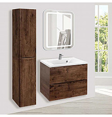 Комплект мебели темный дуб 65 см Vincea Mia VMC-2MA650RW + VCB-3M650W + VLM-2D550