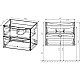 Приобрести Тумба с раковиной бетон 65 см Vincea Mia VMC-2MA650BT + VCB-3M650W в магазине сантехники Santeh-Crystal.ru