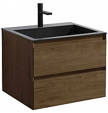 Тумба с раковиной дуб табачный 60 см Vincea Luka VMC-2L600TO + VCB-13600B